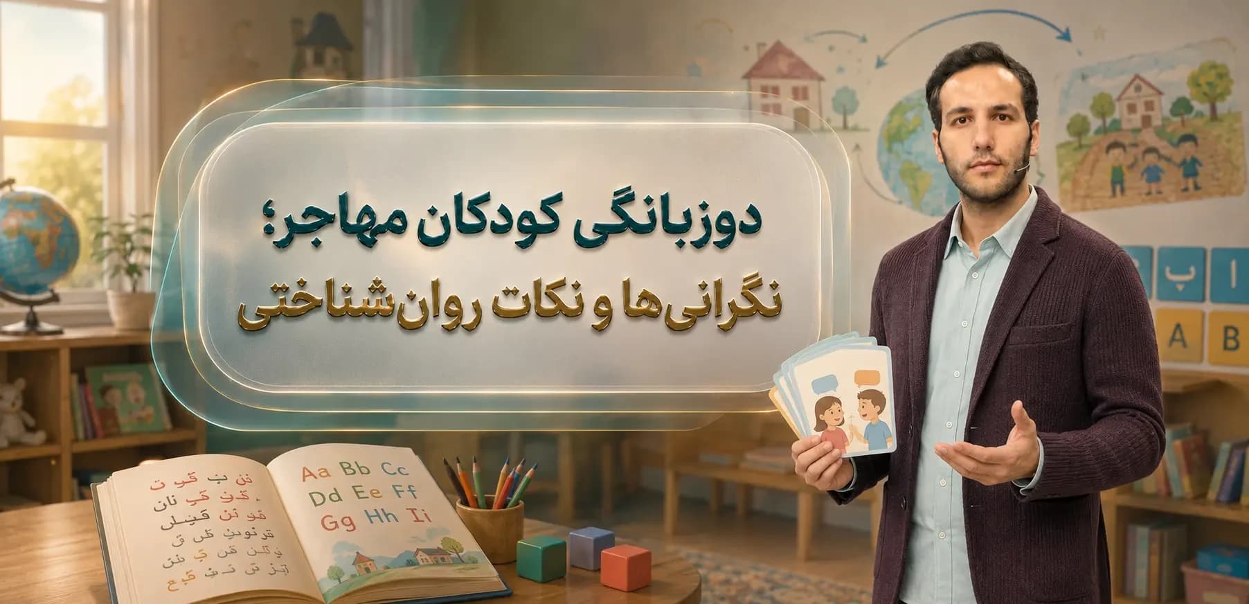 دوزبانگی کودکان مهاجر؛ نگرانی‌ها و نکات روان‌شناختی