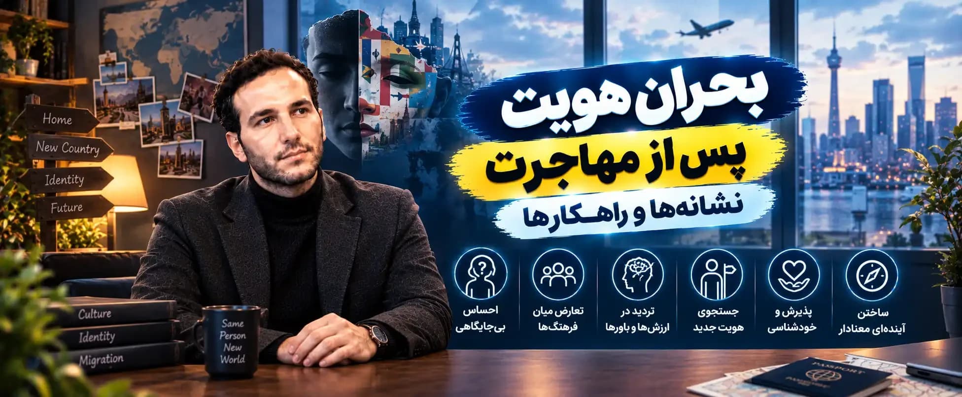 بحران هویت پس از مهاجرت؛ نشانه‌ها و راهکارها