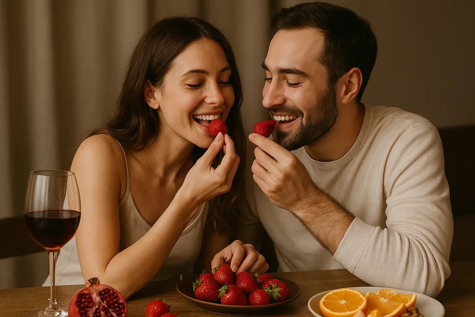 خوراکیهای مفید برای بهبود رابطه زناشویی | افزایش میل جنسی، انرژی و کیفیت رابطه با تغذیه