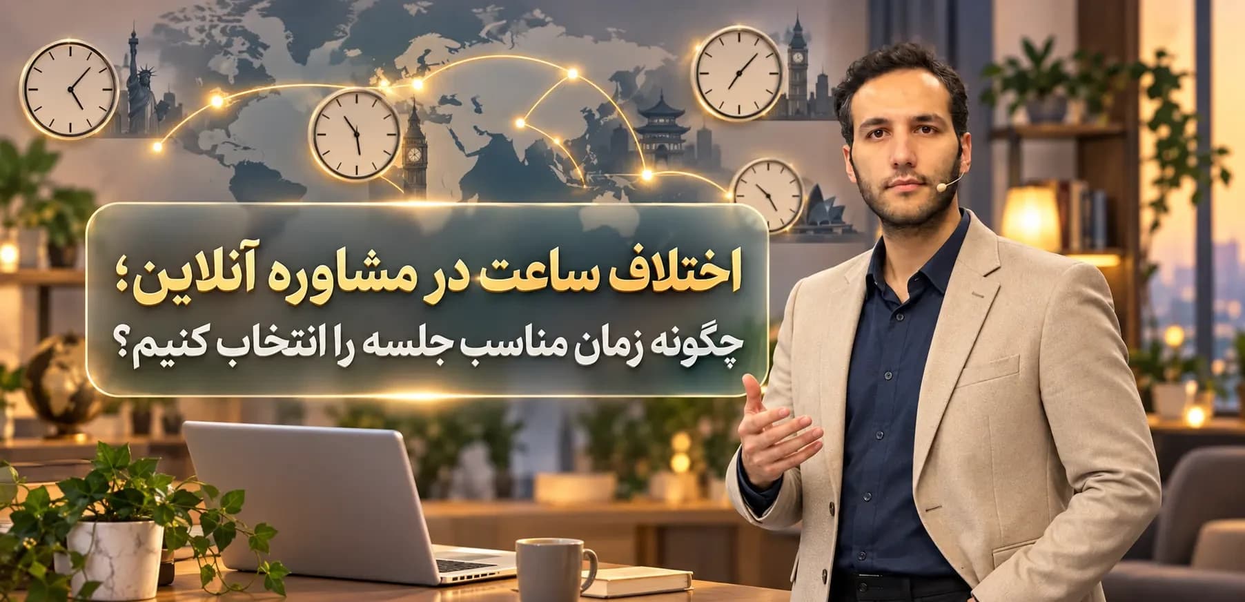 اختلاف ساعت در مشاوره آنلاین؛ انتخاب بهترین زمان جلسه