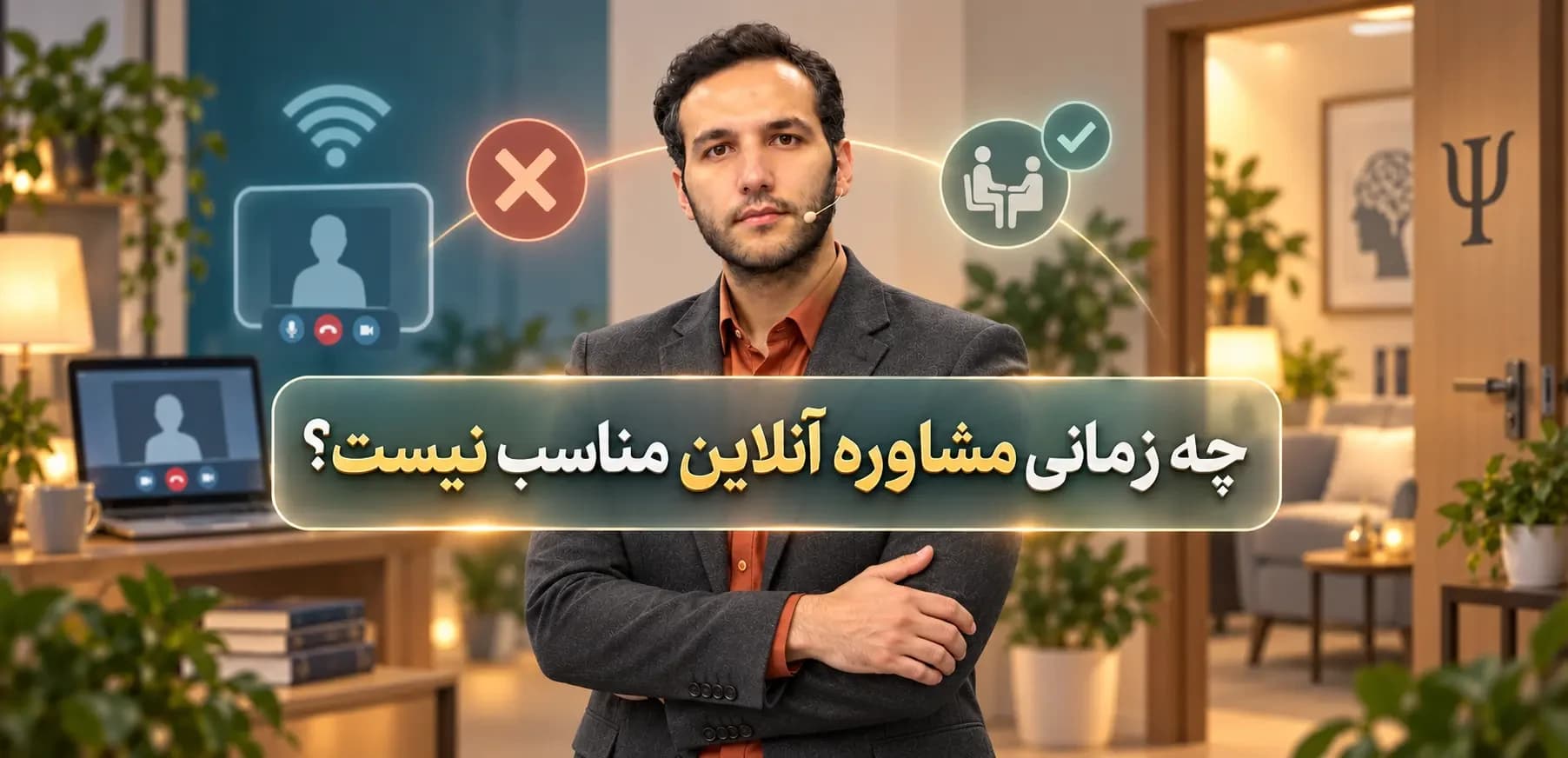 چه زمانی مشاوره آنلاین مناسب نیست؟