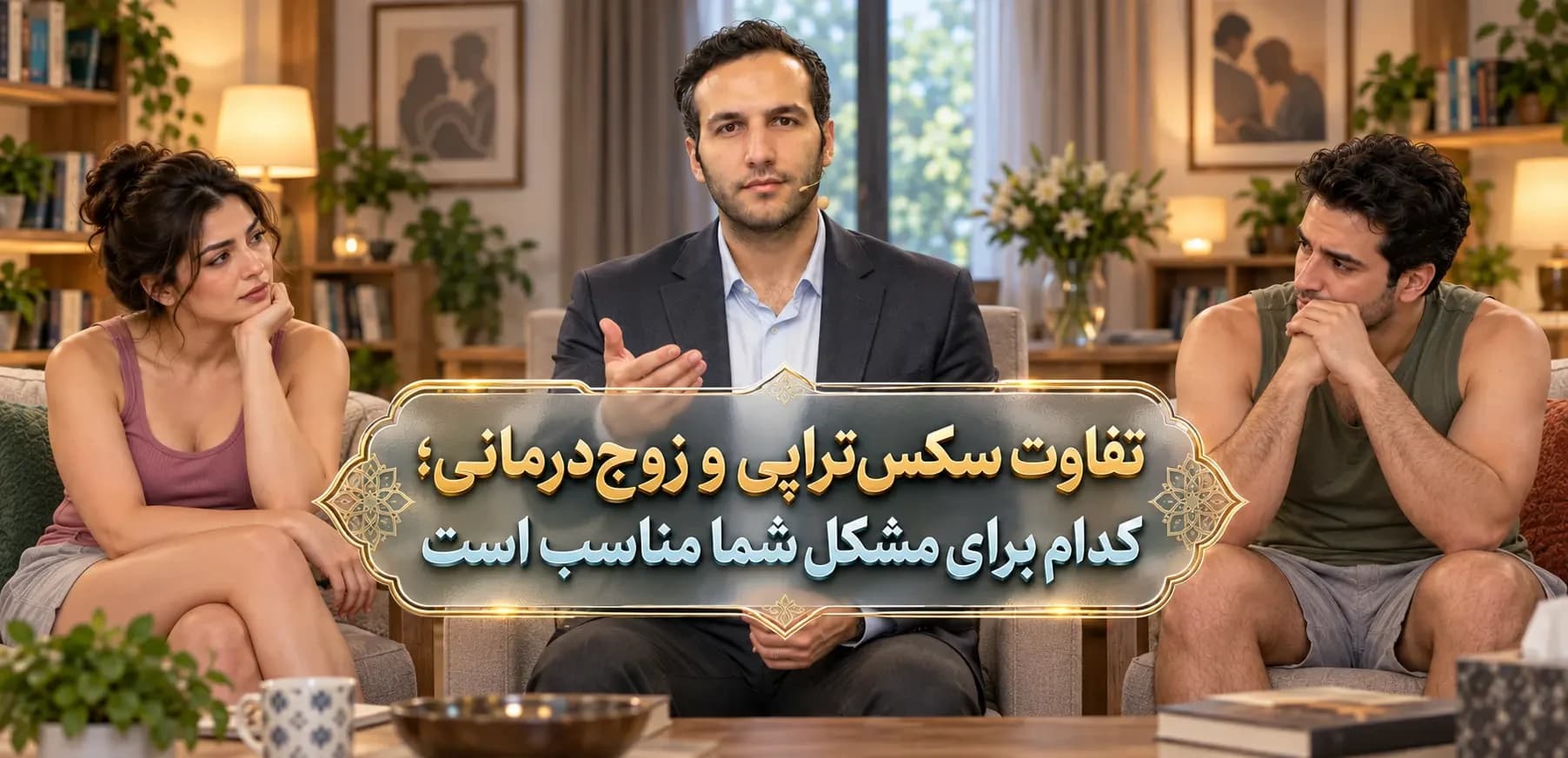تفاوت سکستراپی و زوجدرمانی؛ کدام برای مشکل شما مناسب است؟